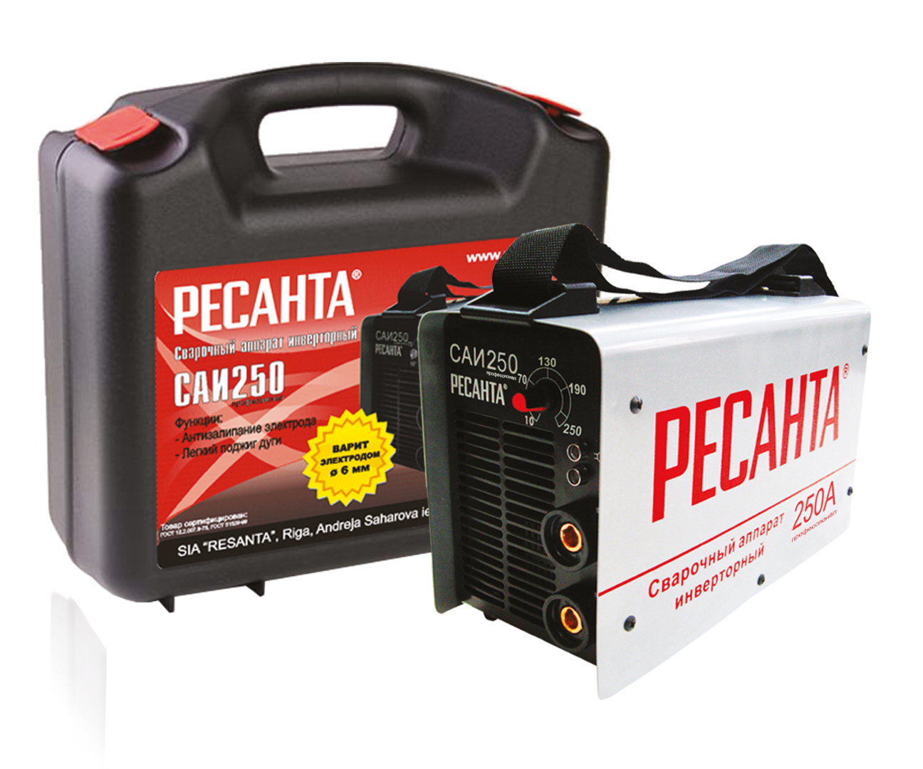 Инвертор сварочный САИ 250 Ресанта 656