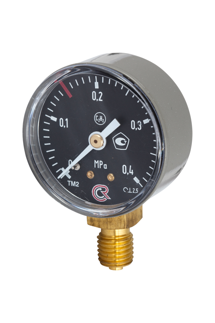 Манометр М12х1,5 ацетиленовый 0-0,4 МПа